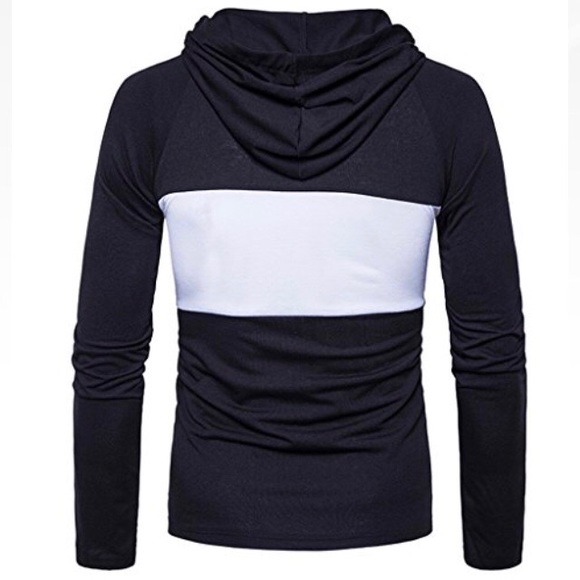 Whatlees Mens SolidPullover Work Out Hoodie Shirt - Picture 8 of 8